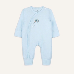 (NB-3M) Bộ dài tay cài chéo Bao tay chân lật Bubaby Siro - BSR110809 | Quần áo BU Baby chính hãng
