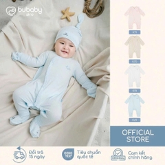 (NB-3M) Bộ dài tay cài chéo Bao tay chân lật Bubaby Siro - BSR110809 | Quần áo BU Baby chính hãng