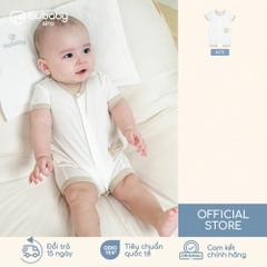 (1M-12M) Body đùi ngắn tay cài giữa Bé trai Bé gái - BSR230203 BSR230200 BSR230204 | Quần áo BU Baby chính hãng