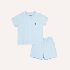 (1M-12M) Bộ ngắn tay cài giữa bé trai bé gái BU Siro - BSR130205 BSR130206 | Quần áo BU Baby chính hãng
