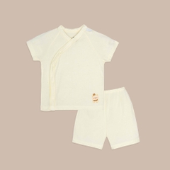 (1M-9M) Bộ ngắn tay cài chéo bé trai bé gái Bubaby Siro BSR130807 BSR130808 | Quần áo BU Baby chính hãng