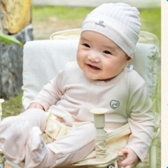 (NB-3M) Body dài tay cài giữa bé trai bé gái Bubaby Siro - BSR210205 | Quần áo BU Baby chính hãng