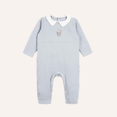 (NB-12M) Body đồ liền thân dài tay cổ Peterpan Gloute mùa Thu êm cho bé BU Cotton BCT210302| BU Baby chính hãng
