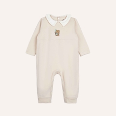 (NB-12M) Body đồ liền thân dài tay cổ Peterpan Gloute mùa Thu êm cho bé BU Cotton BCT210302| BU Baby chính hãng
