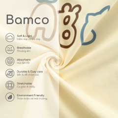 (6M-5Y) Bộ ngắn tay cổ tròn Bubaby Bamco - BBC130409 BBC130407 | Quần áo BU Baby chính hãng