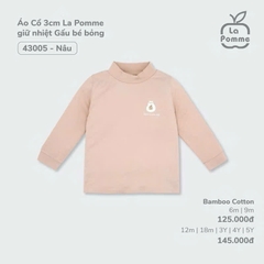 (6-5Y) Bubaby Lapome Áo dài tay cao cổ - Áo giữ nhiệt Bubaby