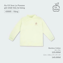 (6-5Y) Bubaby Lapome Áo dài tay cao cổ - Áo giữ nhiệt Bubaby