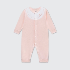 Lapom Body dài tay La Pomme phối cổ ngọt ngào - Đồ sơ sinh cho bé trai bé gái