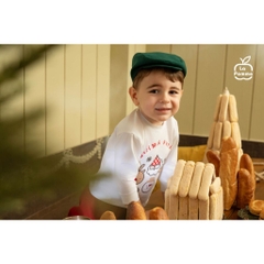 Lapom Bộ dài tay La Pomme bữa tiệc giáng sinh - Đồ Noel cho bé - Đồ noel Lapom