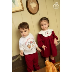 Lapom Bộ dài tay La Pomme bữa tiệc giáng sinh - Đồ Noel cho bé - Đồ noel Lapom