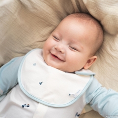 BU Baby Yếm cài lệch BU Bamboo ABB010700 | Phụ kiện sơ sinh chính hãng