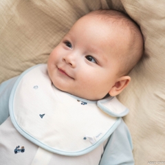 BU Baby Yếm cài lệch BU Bamboo ABB010700 | Phụ kiện sơ sinh chính hãng