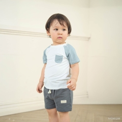 BU Baby (6M-5Y) Set 2 áo cộc tay cho bé trai thoáng mát Viscose IVS303200 | Hàng chính hãng