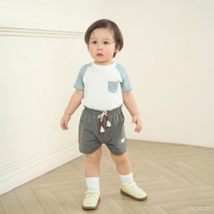 BU Baby (6M-5Y) Set 2 áo cộc tay cho bé trai thoáng mát Viscose IVS303200 | Hàng chính hãng