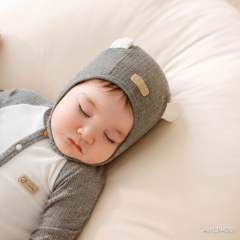 (1M-12M) Mũ Bonnet tai gấu BU Baby AWL194301 | Phụ kiện sơ sinh chính hãng