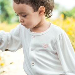 BU Baby (6M-4Y) Bộ dài tay cài giữa bèo gấu Bé gái BWL1102BG | Quần áo Bubaby chính hãng