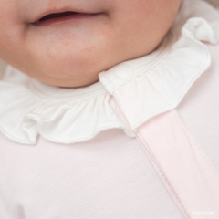 BU Baby (0M-12M) Body đùi ngắn tay cài giữa bèo cổ Bamboo SBB2302BC | Body sơ sinh chính hãng