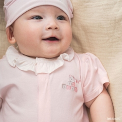 BU Baby (0M-12M) Body đùi ngắn tay cài giữa bèo cổ Bamboo SBB2302BC | Body sơ sinh chính hãng