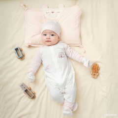 BU Baby (0M-9M) Body dài tay cài giữa Little Car Bamboo SBB210200 | Body sơ sinh chính hãng