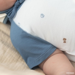 BU Baby (0M-12M) Body đùi ngắn tay cài giữa Little Car Bamboo SBB230200 | Body Sơ sinh chính hãng