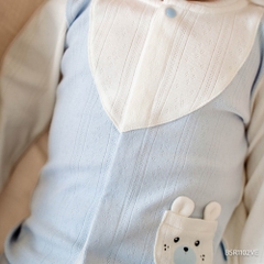 BU Baby (1M-12M) Bộ dài tay cài giữa Giả vest BU Siro BSR1102VE | Quần áo chính hãng
