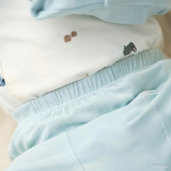 BU Baby (0M-9M) Bộ dài tay cài chéo Little Car BU Bamboo IBB110802 | Body sơ sinh chính hãng