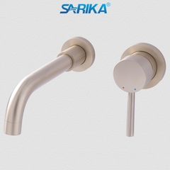 Vòi Lavabo Âm Tường Nóng Lạnh SARIKA® SR228 Đồng Thau Mạ Crom