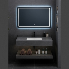 Kệ Lavabo Đá SARIKA BD01 Cao Cấp Gương Led Cảm Ứng