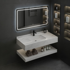 Kệ Lavabo Đá SARIKA BD03 Cao Cấp Gương Led Cảm Ứng