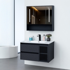 Tủ Lavabo SARIKA® TLB30 Nhựa PVC Cao Cấp Gương Led Cảm Ứng