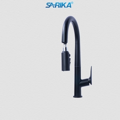 Vòi Rửa Chén Nóng Lạnh SARIKA® SR330 Đồng Thau Mạ Crom Đen