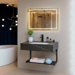 Kệ Lavabo Đá SARIKA BD26 Cao Cấp Gương Led Cảm Ứng