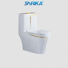 Bồn Cầu Liền Khối SARIKA® C14 Men Sứ Tuyết