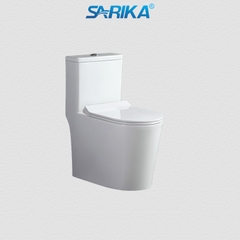 Bồn Cầu Liền Khối SARIKA® C05 Men Sứ Tuyết