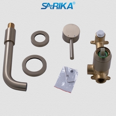Vòi Lavabo Âm Tường Nóng Lạnh SARIKA® SR228 Đồng Thau Mạ Crom