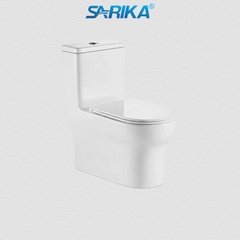 Bồn Cầu Liền Khối SARIKA® C13 Men Sứ Tuyết