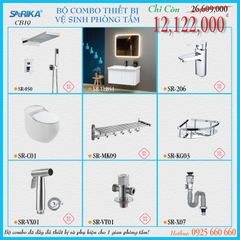 Combo 19 - Trọn Bộ Thiết Bị Vệ Sinh Phòng Tắm SARIKA