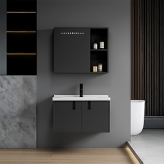 Tủ Lavabo Góc SARIKA® TLB53 Nhôm Cao Cấp Gương Led Cảm Ứng