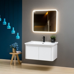 Tủ Lavabo Góc SARIKA® TLB51 Nhôm Cao Cấp Gương Led