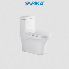 Bồn Cầu Liền Khối SARIKA® C08 Men Sứ Tuyết