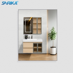 Tủ Lavabo SARIKA® TLB37 Nhựa PVC Cao Cấp Gương Led