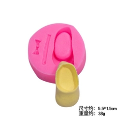 Khuôn Silicon - Em Bé Giày - Dây Nơ 3c
