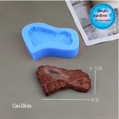 Khuôn Silicon - Món Ăn - Miếng Thịt Bò