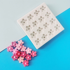 Khuôn Silicon - Hoa Mai Đào Nằm - 1.7cm -16c