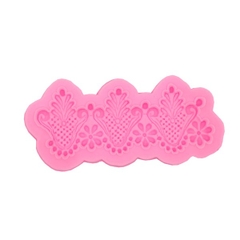 Khuôn Silicon - Viền Chuỗi Họa Tiết - Mai Uốn 18x8cm