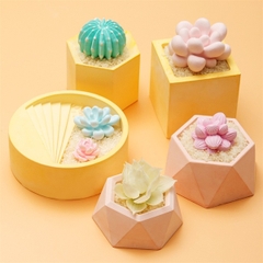 Khuôn Silicon - Đế Bậc Thang Vuông 15cm