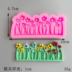 Khuôn Silicon - Viền Cỏ Hoa Đứng 9Cm - Viền Cỏ Hoa Đứng 9cm