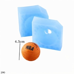 Khuôn Silicon - Cầu Thủ - Trái Banh 2 Mảnh NBA 4.5cm