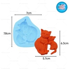 Khuôn Silicon - Động Vật - Mèo Mẹ - Con