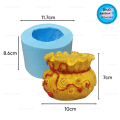 Khuôn Silicon - Hủ Vàng Túi Vàng - To 10cm sale 149k